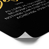 Poster Croire un devis inspirant (Coin)