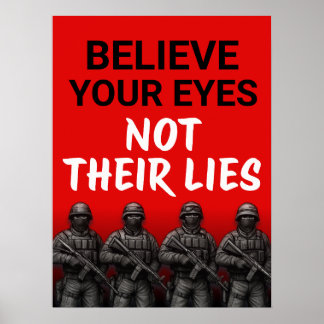 Poster Croire Vos Yeux Non Leurs Mensonges Affiche, Téléc