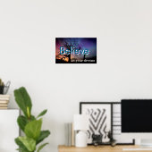 Poster Crois en tes rêves (Bureau à domicile)