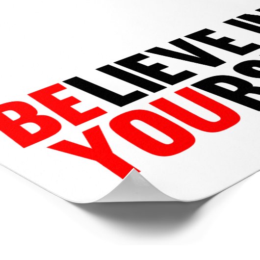 Poster Crois en toi-même (Coin)