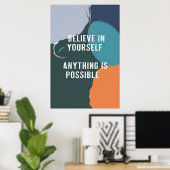 Poster Crois en toi-même (Bureau à domicile)