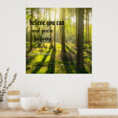 Poster Crois que tu peux. Message inspirant, modifiable. (Cuisine)