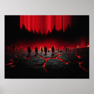 Poster Croisade des Feux Rouges : Guerre de Fantasy Dark 
