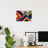 Poster Croisement de Vitesse (Bureau à domicile)