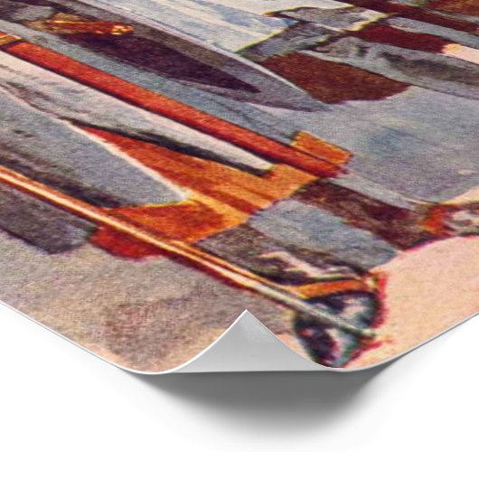 Poster Croiseur et modèle (Coin)