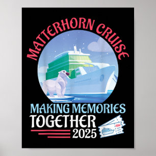 Poster Croisière à la corne Rendre des souvenirs ensemble