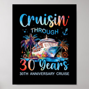 Poster Croisière à travers 30 ans Croisière 30e anniversa