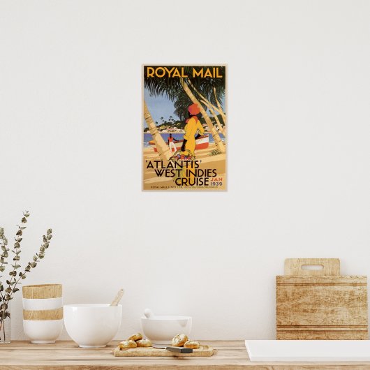 Poster Croisière Atlantis West Indies (Cuisine)