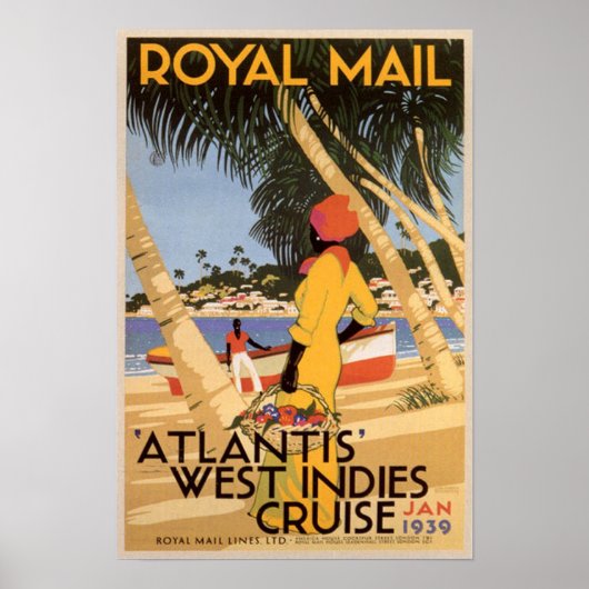 Poster Croisière Atlantis West Indies (Devant)