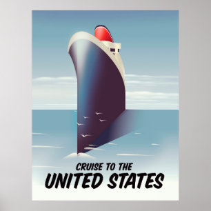 Poster Croisière aux États-Unis