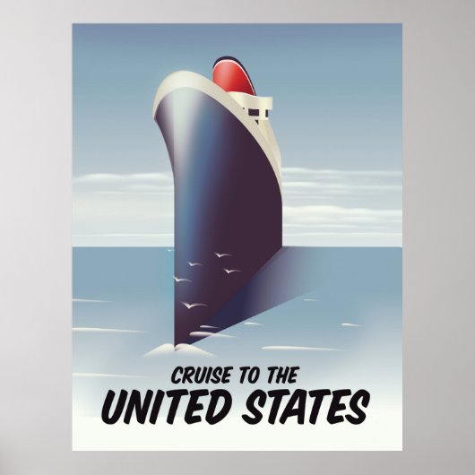 Poster Croisière aux États-Unis (Devant)