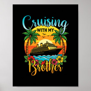 Poster Croisière avec mon frère Correspondance de vacance