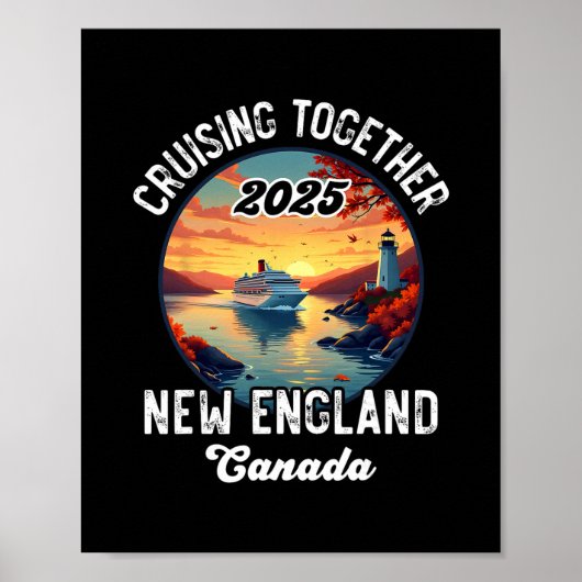Poster Croisière Canada Nouvelle-Angleterre (Devant)