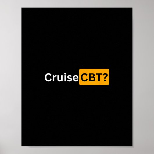 Poster Croisière Cbt - Y Croisière Bon Voyage Cadeaux  (Devant)