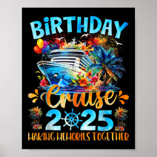 Poster Croisière d'anniversaire 2025 Créer des souvenirs