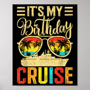 Poster Croisière d'anniversaire 2025 Jeu de jumelage fami