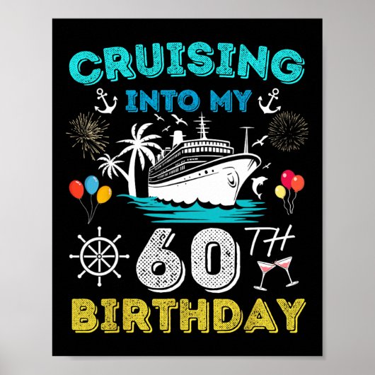 Poster Croisière Dans Mon 60e anniversaire Croisière 60 A (Devant)