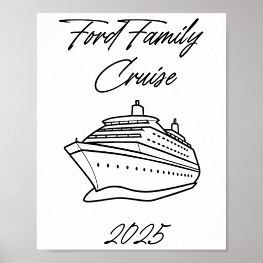 Poster Croisière de la famille Ford 2025 (Devant)