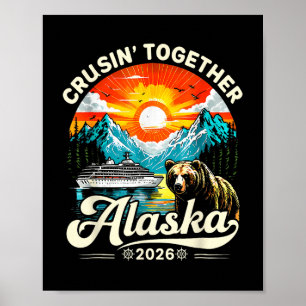 Poster Croisière de l'Alaska 2026 Groupe d'amis de famill