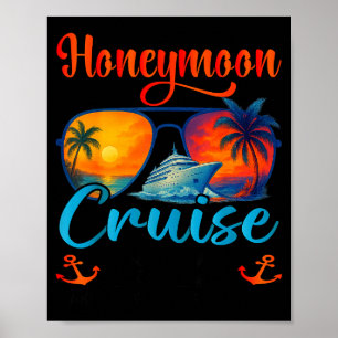 Poster Croisière de lune de miel 2026 Illustration juste