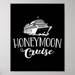 Poster Croisière de lune de miel Couples assortis Vacance