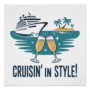 Poster Croisière de Luxe ! - Vacances de Luxe