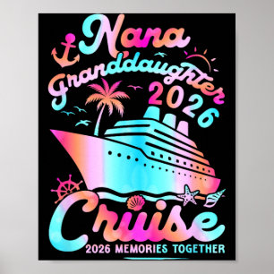 Poster Croisière de Nana Petite-fille 2026 Souvenirs Drôl