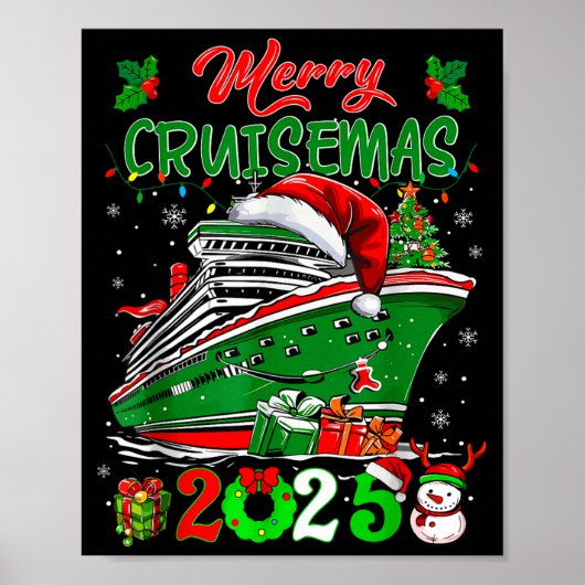 Poster Croisière de Noël 2025 Créer des souvenirs pour un (Devant)