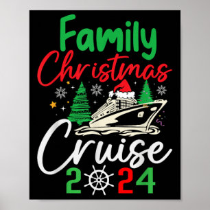 Poster Croisière de Noël en famille 2024 Bateau de Joyeux
