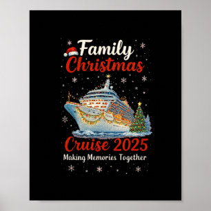 Poster Croisière de Noël en famille 2025 Bateau de Joyeux