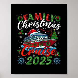 Poster Croisière de Noël en famille 2025 Xmas Hommes Femm