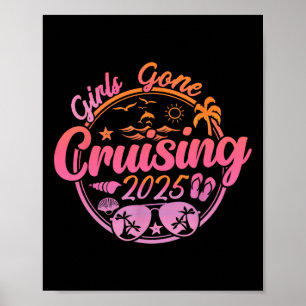 Poster Croisière de vacances 2025 pour filles en croisièr