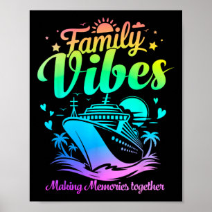 Poster Croisière de vacances de retrouvailles de famille