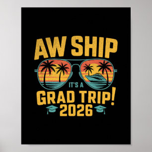 Poster Croisière de voyage de fin d'études 2026 Navire Se