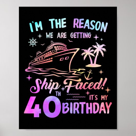 Poster Croisière des 40 ans du navire (Devant)