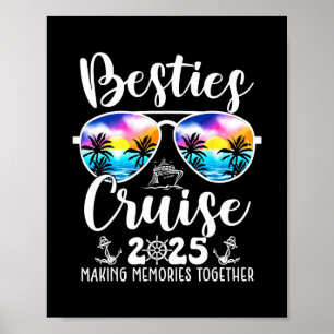 Poster Croisière des meilleures amies 2025 Groupe d'amies