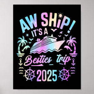 Poster Croisière des meilleures amies 2025 Meilleures ami