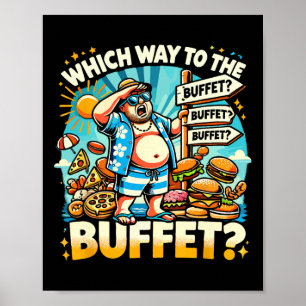 Poster Croisière drôle, quel chemin vers le buffet Amoure