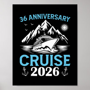 Poster Croisière du 36e anniversaire 2026 tenue de mariag