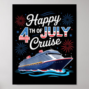 Poster Croisière du 4 juillet Patriotique Famille Assorti