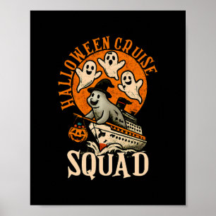 Poster Croisière effrayante Costume d'équipe de croisière