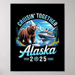 Poster Croisière en Alaska 2025 En croisière ensemble Vac