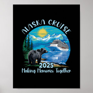 Poster Croisière en Alaska 2025 Famille Amis Correspondan