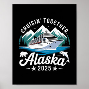 Poster Croisière en Alaska 2025 Vacances en famille Cruis