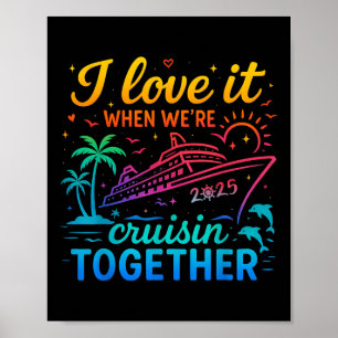 Poster Croisière en famille 2025 J'adore quand on fait un