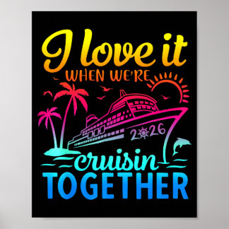Poster Croisière en famille 2026 Amour quand on croise en