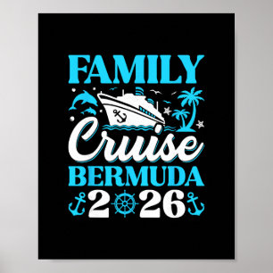Poster Croisière en famille 2026 aux Bermudes tenue coord