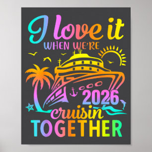 Poster Croisière en famille 2026 J'adore quand on croise