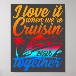 Poster Croisière en famille 2026 J'adore quand on croise