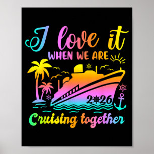 Poster Croisière en famille 2026 J'adore quand on fait un